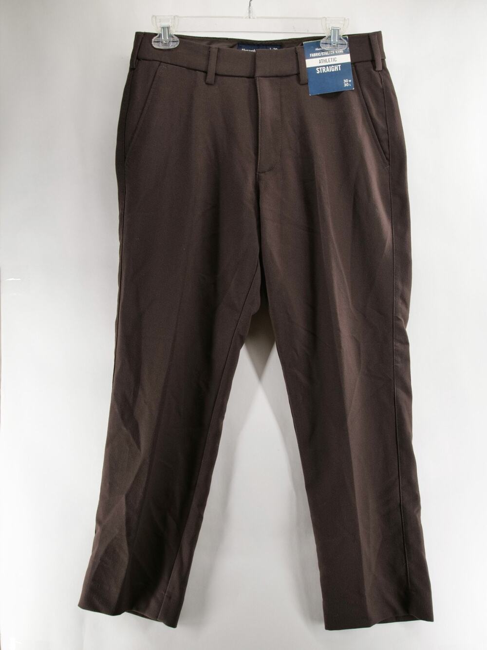 Abercrombie & Fitch NWT Men's 30x30 Brown Athletic Straight Performance Pants